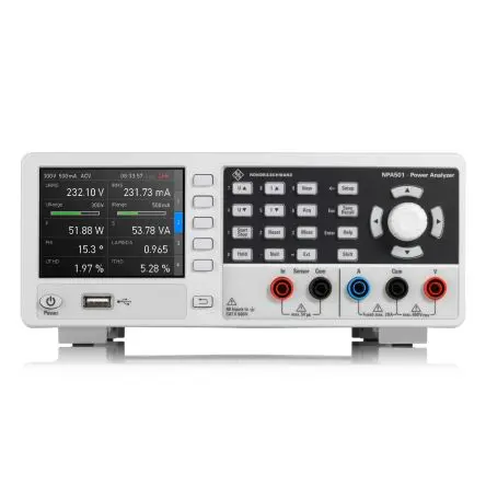 Produktfoto 1 von Rohde & Schwarz R&S NPA501, 1-Phasen DC-Netzanalysator 12kW, 600V / 20A, DKD/DAkkS-kalibriert