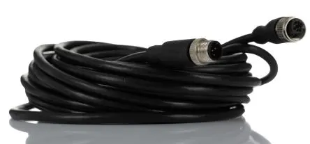 RS PRO CDF12S, 5-polig Sensor-Betätigungselementkabel, Gerade Buchse 5 / Gerade Stecker, Länge 5 m