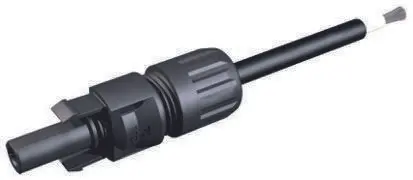 Produktfoto 1 von Staubli PV MC4-Steckverbinder Buchse Kabel Kupplung Crimpbefestigung 4mm², 6 mm² 30A, 1kV
