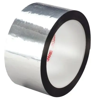 Produktfoto 1 von 3M 850 Scotch Polyester Abdeckband Silber, Stärke 0.05 mm Acryl-Kleber 50mm x 66 m