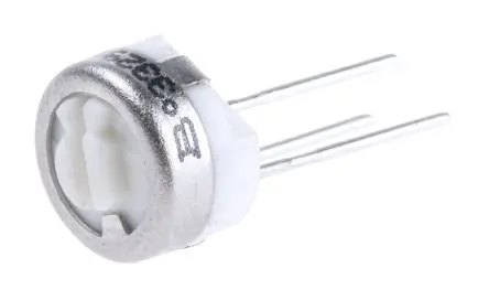 Bourns 3329 1-Gang Durchsteckmontage Trimm-Potentiometer, Einstellung von oben, 10 kΩ, 10 %, 0.5 W, Stift, L. 9.53 mm