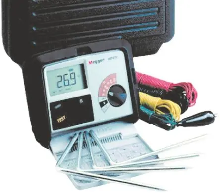 Produktfoto 1 von Megger DET4TC2 LCD Erdungsprüfer, bis 200 kΩ CAT IV 100V, DKD/DAkkS-kalibriert