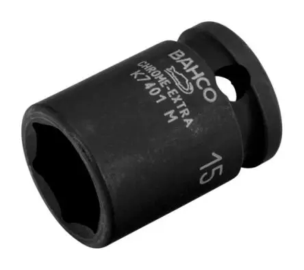 Produktfoto 1 von Bahco 3/8 in, 7 mm Sechskant Schlag-Steckschlüssel lang Legierungsstahl, 26 mm