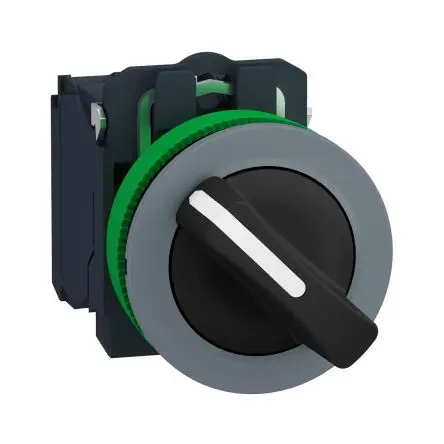 Schneider Electric Harmony Wahlschalter 3-Stufen Griff 30.5 mm IP67, IP66, 1 Schließer Wurfwinkel 90 °