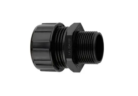 Produktfoto 1 von Flexicon MP Nylon Kabelrohr Befestigung Gerade Kabelverschraubung mit Außengewinde M25 25 mm Grau Grau-Finish IP40