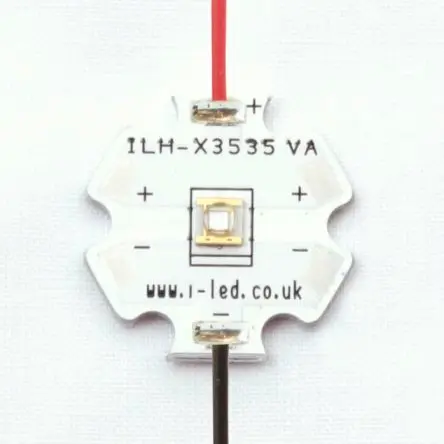 Intelligent LED Solutions Schraubanschlussklemme C3535U UV 1-fach UV-LED UV C 390 nm / 360 mW 125 °