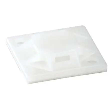 Produktfoto 1 von Thomas & Betts Klebend Befestigungssockel, Nylon Schwarz 25 mm x 25mm für 6 mm