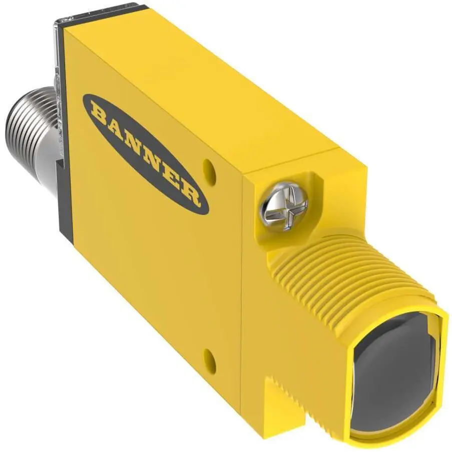 Banner Optischer Sensor, Polarisiert reflektierend, Bereich 50 → 2000 mm, Hell-/dunkelschaltend