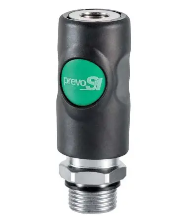Produktfoto 1 von PREVOST Sicherheits-Schnellkupplung, Verbundwerkstoff 1/4 in Stecker, BSP