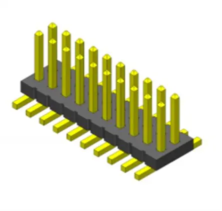 Samtec FTS Stiftleiste Gerade, 2-polig / 2-reihig, Raster 1.27 mm Raster Oberfläche, Platine-Platine, Unisoliert