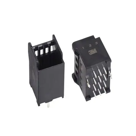 Produktfoto 1 von 3M 3S6XX-62XX Anschluss Buchse, gewinkelt, 8-polig Draht / 2-reihig, Raster 3 mm