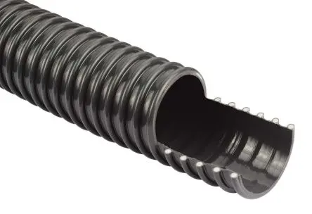 Produktfoto 1 von RS PRO Saug- und Förderschlauch Polyvinylchlorid Verstärkt, Innen-Ø 127 mm, Außen-Ø 138 mm Außen-ø , Länge 10 m,