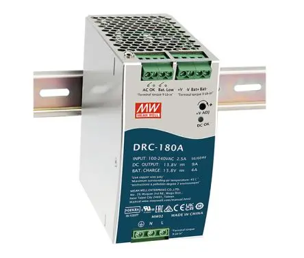 Produktfoto 1 von MEAN WELL DRC-180 DIN-Schienen Netzteil DIN-Schienen Netzteil 27.6V dc / 4.5A 179.4W 90 → 264V ac