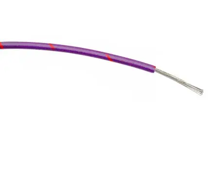Produktfoto 1 von RS PRO Schaltdraht, 20 AWG 100 m Violett, Rot Ø 1.65 mm 16 Litzen Polyvinylchlorid