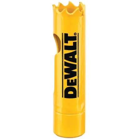 Produktfoto 1 von DeWALT, Ø 14 mm Bimetall Lochsäge Polyvinylchlorid, Metall, Ø 6.35mm 1-Stk. / Bohrtiefe 44 mm