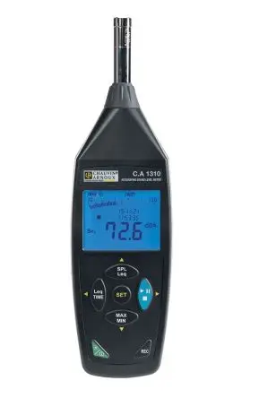 Produktfoto 1 von Chauvin Arnoux CA 1310 LCD Schallpegelmessgerät 30 dB 130 dB 8 kHz 0.1 dB