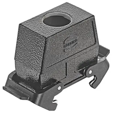 Produktfoto 1 von HARTING Han B Gehäuse Doppelter Hebel 2, Kabel 16B Kupplungsgehäuse, IP65