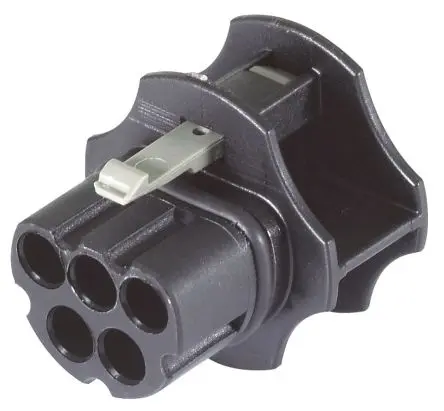 Produktfoto 1 von Wieland RST20i4 Beleuchtungssteckverbinder, Kabel Stecker/Buchse, Abdeckung, Kontakte: 4/5, Anz.Ausl. 1, Schwarz, 2mm²,