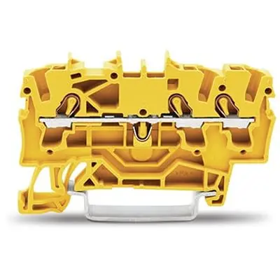 Produktfoto 1 von WAGO TOPJOB S Anschlussklemmenblock DIN-Schiene 1 Gelb, 2.5mm², 600V Zugfederklemme IECEx, EAC Ex, ATEX