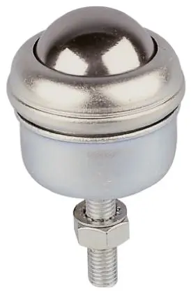 ALWAYSE Mit Gewindebolzen Kugelrolle Ø 39.7 mm Stahl, Bolzen-Ø M10, bis 140kg Last