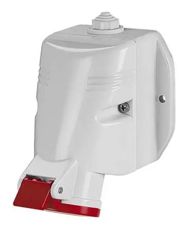 Produktfoto 1 von Scame OPTIMA-TOP Leistungssteckverbinder Rot, 415V 3P+PE / 63A, Wand IP67