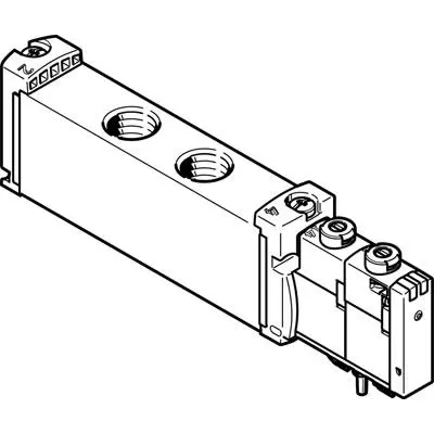 Festo Monostabil, Geschlossen, 2 x 3/2-Wege VUVG-S18-T32C-AZT-G14-1T1L Pneumatisches Magnetventil G, Elektrisch-betätigt