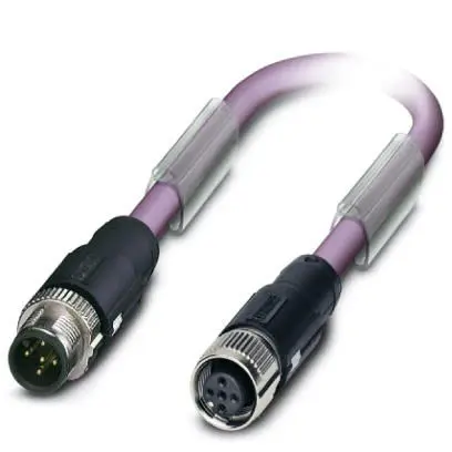 Produktfoto 1 von Phoenix Contact, 5-polig Buskabel, Stecker Stecker 5 / M12 Buchse, Länge 500 mm