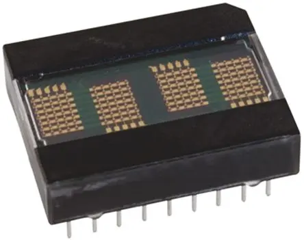 Produktfoto 1 von Broadcom HDLx-2416 LED-Anzeige Punktmatrix 4 Zeichen, Grün 574nm 5.6mcd Zeichenbreite 3.4 mm Zeichenhöhe 5.1 mm