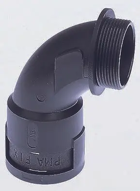 Produktfoto 1 von PMA BVBD Polyamid 6 Kabelrohr Fitting Kabelrohr PG16 17 mm Schwarz Schwarz-Finish IP66