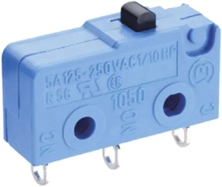 Marquardt Mikroschalter Stößel-Betätiger Lot, 1-poliger Wechsler, 250 V ac, 2A IP0, IP40 1.5N -40 °C - 100 °C