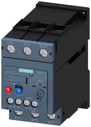 Produktfoto 1 von Siemens SIRIUS 3RU2 Thermisches Überlastrelais, / 40A 1 Schließer/1 Öffner, 690V / 3A 3P, 105 mm x 55mm