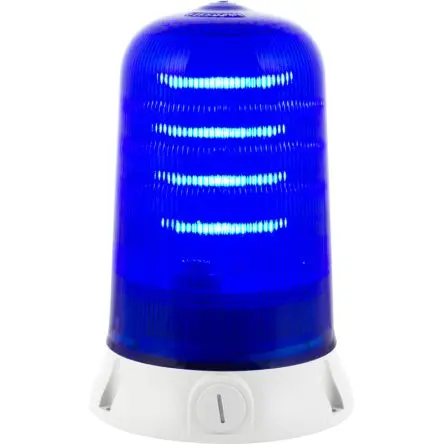 Produktfoto 1 von RS PRO LED Filament/Warnsummer, Umdrehung, Dauer Signalleuchte 240V Blau Basis, Ø 142 mm x 212 mm IP65