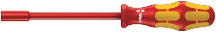 Produktfoto 1 von Wera ESD-Sicherheit VDE 1000V zugelassen 12 mm Sechskant Steckschlüssel-Handgriff Schließer (NO), Länge 237mm / Klinge