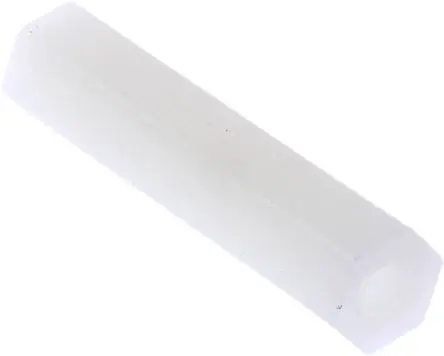 Produktfoto 1 von RS PRO Abstandhalter, Länge 25 mm, Nylon 6.6, Sechskant M3 M3, 5.5 mm 25 mm