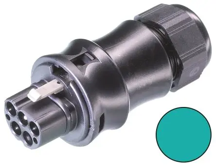 Produktfoto 1 von Wieland RST20i5 Beleuchtungssteckverbinder, Kabel Stecker, Rundsteckverbinder, Schraubbefestigung 20A, Kontakte: 5 IP68,