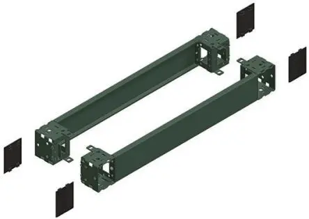 Produktfoto 1 von Schneider Electric PanelSeT Accessoires Stahl Sockel Sockel Grau, 800 mm, für Metallgehäuse SF - SM, H. 100 mm