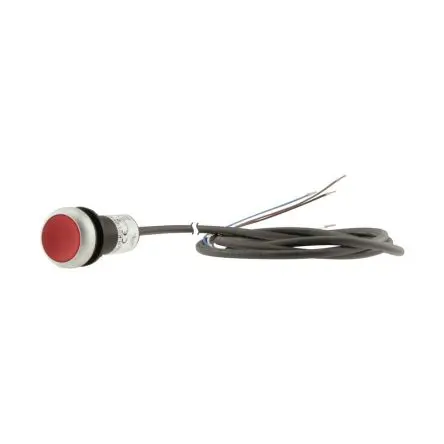Produktfoto 1 von Eaton C22 Beleuchtete Drucktaste Rot Beleuchtet Tastend Schraubanschlussklemme Ø 22.5 mm, 1 Öffner / 4A 24 V dc 24 V ac,