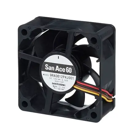 Produktfoto 1 von Sanyo Denki San Ace Axiallüfter, Kugel, 48V dc / 4.8 W 100 mA, 7700 U/min, 1.1 m³/min 60 mm 60mm 25 mm