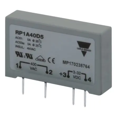 Produktfoto 1 von Carlo Gavazzi RP1 Leiterplattenmontage Halbleiterausgang 230 V ac 32V dc / 3 A