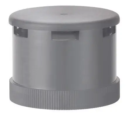 Produktfoto 1 von Werma KS71 Sirene 24V Grau Wechselstrom/Gleichstrom / 105 dB IP65, 70 mm x 54 mm