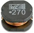Produktfoto 1 von Wurth Elektronik WE-PD2 Drosselspule, 33 μH 1.35 A mit Ferrit-Kern 10 % Drahtgewickelt 7.80 mm, 14.5 MHz