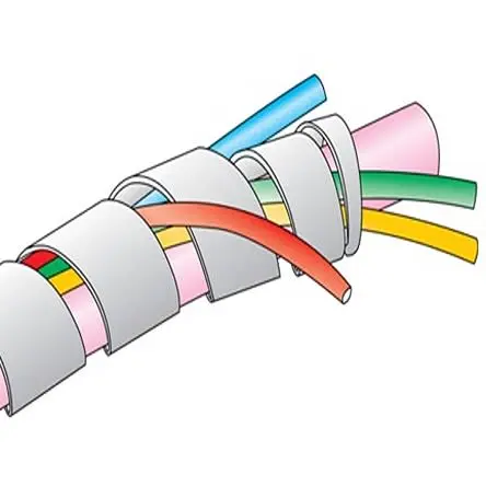 Produktfoto 1 von Alpha Wire FIT Wire Management Spiralschlauch / 6.4 mm Polyethylen Natur, für Kabel-Ø 4.1 mm bis 0.25 Zoll