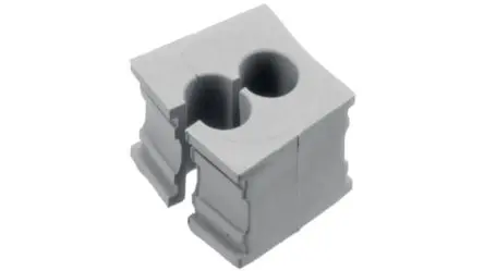 Produktfoto 1 von Icotek KT Kabeltülle 5 mm, Typ Kabeltülle bis Ø 6 mm Loch ø 6 mm Elastomer Grau -40 °C min. 90 °C max.