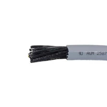 Produktfoto 1 von Alpha Wire 6560 Kabel, 4-adrig 1.5mm² 16 AWG Grau Ungeschirmt, 1000 ft, Polyvinylchlorid