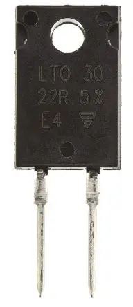 Produktfoto 1 von Vishay LTO30 Dickschicht Widerstand, Radial 22 Ω 5 % / 30 W
