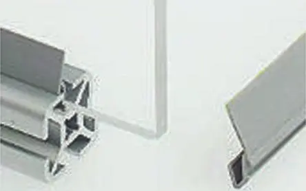Produktfoto 1 von FlexLink XDET Xd Felgenband für Nutgr. 5.5 mm für St.Profil 44 mm, L. 3 m, Kunststoff, Grau