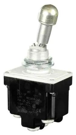 Produktfoto 1 von Honeywell Buchse Kippschalter 2-poliger Wechsler, Rastend, 28 V dc, 125 V ac, 20A, Schraube