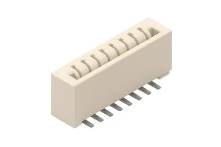 Produktfoto 1 von Wurth Elektronik WR-FPC Leiterplattenleiste Vertikal, 4-polig / 1-reihig, Raster 1 mm Raster Oberfläche, Kabel-Platine,