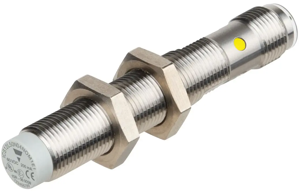 Produktfoto 1 von Carlo Gavazzi ICS12 M12 Näherungssensor Induktiv, Gewinderohr 8 mm NPN 8 → 60 V dc / 200 mA NC, IP67, IP68, IP69K