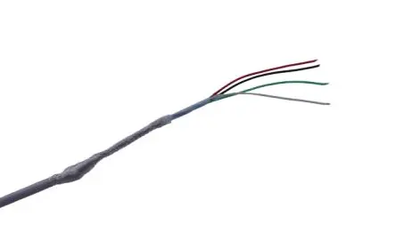 Produktfoto 1 von MICROWIRES TES-2819 Netzkabel, 4-adrig Weiß /Ø 2.67 mm Außen-ø , 50 m 125 °C, 600V, Thermoplastisches Elastomer